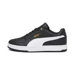 Puma Caven 2.0 Sneakers für Erwachsene, Unisex, schwarz-weiß-gold, Größe 39 EU