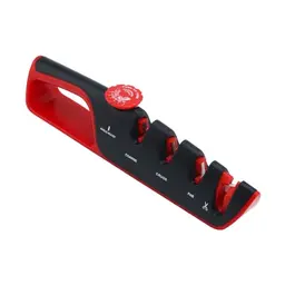 Profi Messerschärfer 4-in-1 für Messer und Scheren mit einstellbarem Schärfwinkel