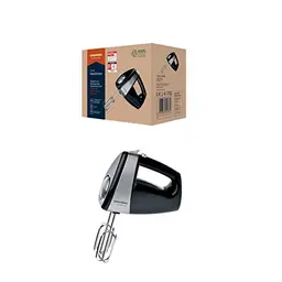 Grundig HM 5040 Premium-Handmixer, 300 Watt, schwarz-silber