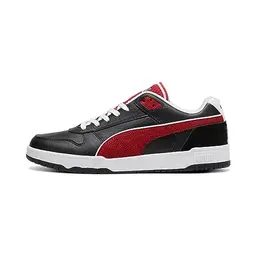 PUMA Unisex RBD Game Low Retro Sneaker, Weiß/Schwarz-Rot, 38 EU