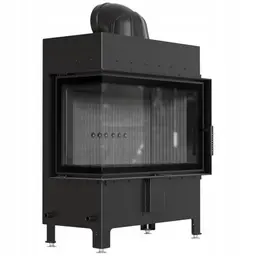 KRATKI Kamin Lucy in Schwarz, 14 kW, Kamineinsatz EEK A