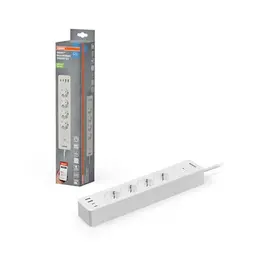 OSRAM SMART+ WLAN 4-fach Steckdosenleiste mit USB-Anschlüssen für Smart Home