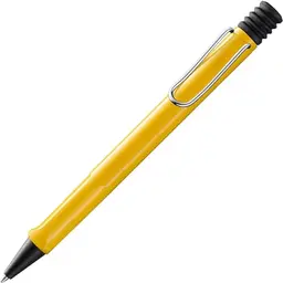 Lamy Safari Kugelschreiber gelb - ergonomischer Kuli aus robustem Kunststoff - inkl. Großraummine M 16 in blau