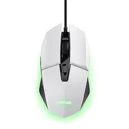 Trust Gaming GXT 109W Felox Gaming Maus mit LED-Beleuchtung und 6 programmierbaren Tasten - Weiß