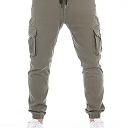 Riverso Herren Cargo Hose Slim Fit Olive W32