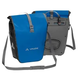 VAUDE Aqua Back Fahrradtaschen 2x24L blau – Wasserdichte Gepäckträgertaschen für hinten