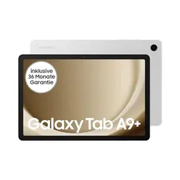 Samsung Galaxy Tab A9+ WiFi Tablet, 128 GB, großes Display, 3D-Sound, simlockfrei, Silber, inkl. 3 Jahre Garantie