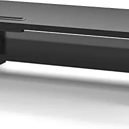 BONTEC Monitorständer mit Handyhalter, ergonomisch, für Laptop & PC, 42cm, Schwarz