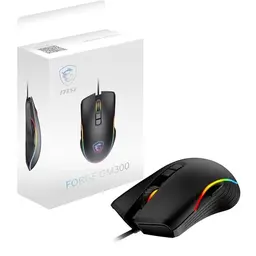 MSI Forge GM300 Gaming-Maus – 7200 DPI, symmetrisch, RGB-LED, kabelgebunden