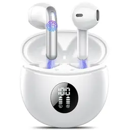TIMU Bluetooth Kopfhörer Kabellos mit 40 Std Deep Bass - In Ear, Schwarz