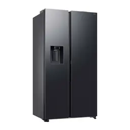 Samsung RS80F66KCFEF Side-by-Side Kühlschrank mit Gefrierfach, 634 l, Eis- und Wasserspender, AI Voice Control, Black Steel