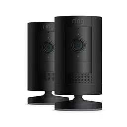 Ring Außenkamera Akku | Überwachungskamera mit 1080p-HD-Video, WLAN, witterungsbeständig, Alexa-kompatibel | 2 Kameras