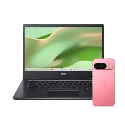 Google Pixel 9 – Android-Smartphone, 6,3 Zoll Display, 128GB – Peony + Acer Chromebook 314
