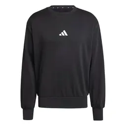 adidas Essentials Fleece Sweatshirt für Herren, Schwarz, Größe L