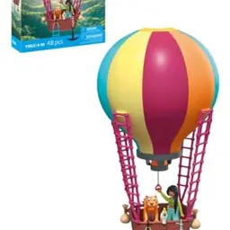 PLAYMOBIL Animals & Friends Ballonreise Spielzeug ab 4 Jahren – Kreativität & Fantasie fördernd, mit Ballon-Deko