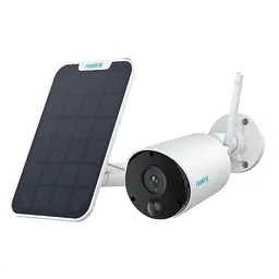 Reolink 2K Akku Überwachungskamera mit Solarpanel, kabellos, PIR- & KI-Erkennung, 2-Wege-Audio, wetterfest
