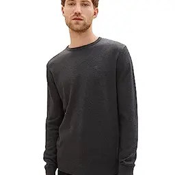 TOM TAILOR Herren Strickpullover mit Crewneck