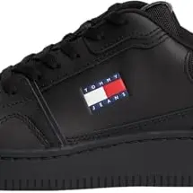 TOMMY JEANS Herren Sneaker Cupsole Low Top, schwarz, Größe 40