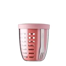 Mepal Obst- & Gemüsetopf Ellipse - 600 ml - Ideal für unterwegs - Vivid Mauve