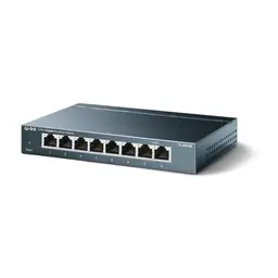 TP-Link TL-SG108 8-Port Gigabit Netzwerk Switch - Unmanaged, Plug-and-Play, Lüfterlos, Metallgehäuse