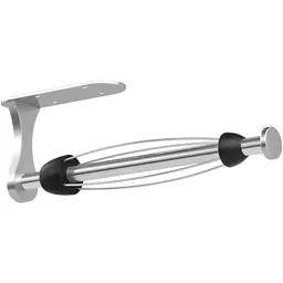 Selbstklebender Küchenrollenhalter, einhand, silber, für Küche & Bad, ohne Bohren, platzsparend, Organisation