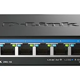 D-Link 5-Port Multi-Gigabit Desktop Switch, Lüfterlos, Kompakt, Plug & Play