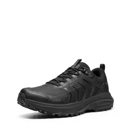 NORTIV 8 Herren wasserdichte, rutschfeste Wanderschuhe, leicht und komfortabel für Outdoor, Trekking & Camping, Größe 44,5, Schwarz