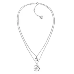 Tommy Hilfiger Damen Halskette aus Edelstahl mit Kristallen