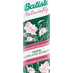 Batiste Trockenshampoo Naturally - Bambus & Gardenie, 200 ml, Auffrischen & Stylen für feines Haar, vegan, natürliche Extrakte