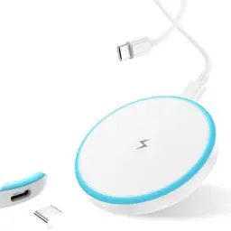 MagSafe Ladegerät, 15W kabelloses Schnellladegerät mit 2M USB-C Kabel für iPhone 16/15/14/13