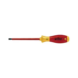 Wiha SoftFinish® Schraubendreher VDE 5,5 mm x 125 mm mit ergonomischem Griff für Elektriker
