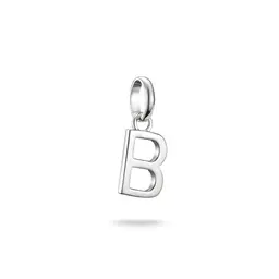 THOMAS SABO Charm-Anhänger Buchstabe B aus recyceltem 925 Silber