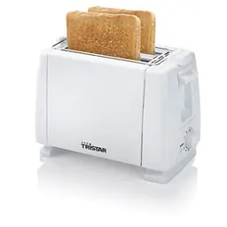 Tristar BR-1009 Toaster für 2 Toast-Scheiben, 6 Bräunungsstufen, Aufwärmfunktion, Weiß