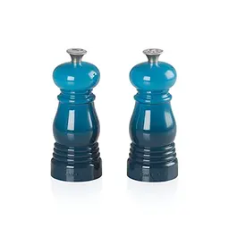 Le Creuset Mühlenset Salz & Pfeffer, Keramik-Mahlwerk, Deep Teal