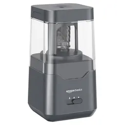 Amazon Basics Tragbarer elektrischer Bleistiftspitzer - Schwarz