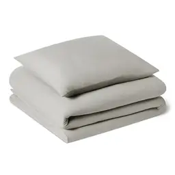 Amazon Basics Mikrofaser-Bettwäsche-Set, 2-teilig, Einzelbett, Grau