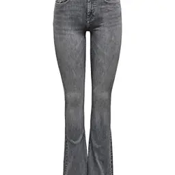ONLY Damen Flared Jeans ONLBLUSH mit mittlerer Taille