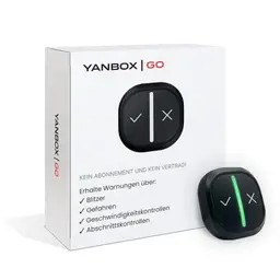 YANBOX GO Smarter CO Driver für das Auto mit Echtzeit-Blitzer-, Abschnitts- und Gefahrwarnungen, LED-Anzeige, wiederaufladbar, kompatibel mit Android & iOS