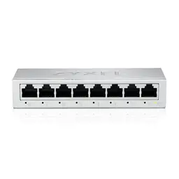 Zyxel 8-Port Gigabit Ethernet Switch - Unmanaged, für Tisch- oder Wandmontage