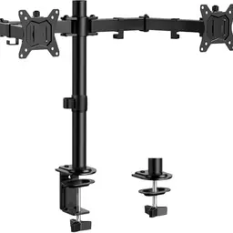 ErGear Monitor Halterung für 2 Monitore 13-32 Zoll, Höhenverstellbar, Neigbar, Schwenkbar