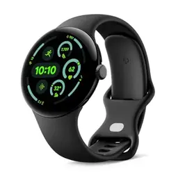 Google Pixel Watch 3 (45 mm) – Smartwatch mit Herzfrequenz, Fitness-Tracking, 24-Stunden-Akku, Obsidian-Armband, Wi-Fi