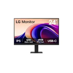LG 24U631A-B 24 Zoll QHD Monitor mit IPS-Panel, 100 Hz, HDR 10, neigbar