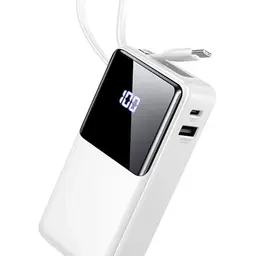 Power Bank 10.000 mAh mit Schnellladung und LED-Display für Smartphone und Tablet