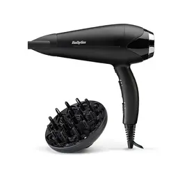 BaByliss Turbo Smooth Haartrockner – 2200 W, Ionen-Technologie, 3 Temperatur- & 2 Geschwindigkeitsstufen, Schwarz