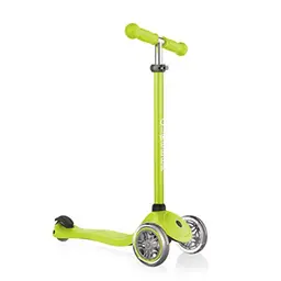 Globber Primo – Kinder Tretroller, höhenverstellbar, 3 Räder, Lime Grün