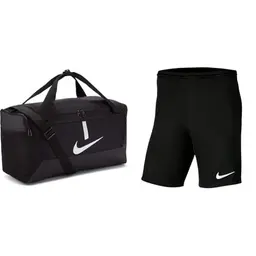 Nike Academy Team Sporttasche und Herren Shorts Dry Park III, Schwarz/Weiß, Größe L