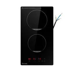 Topwish 2-Zonen Induktionskochfeld mit Kindersicherung, Boost-Funktion und Touchsteuerung, 29x52 cm