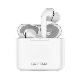 GRIFEMA Bluetooth 5.1 In-Ear Kabellose Kopfhörer, Noise Cancelling, 40h Akku, Touch Control, Mikrofon, Schnellladebox, Weiß