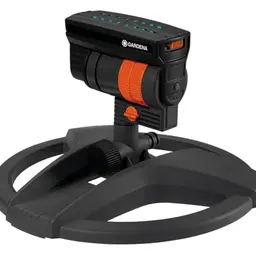 Gardena Viereckregner AquaZoom compact zur Bewässerung von 9-216 m², Reichweite 3-18 m, Sprengweite 3-12 m