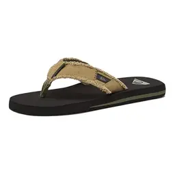 Quiksilver Herren Zehentrenner Monkey Abyss in Schwarz/Grün, Größe 44 EU